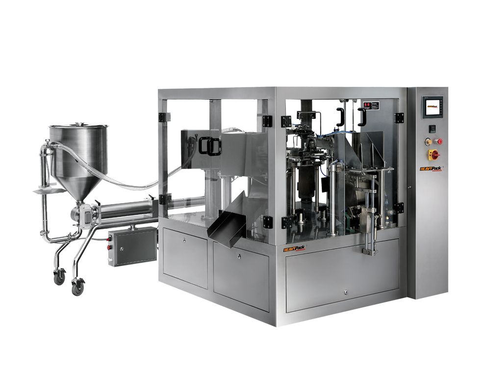 Automatic Liquid Standing Pouch Packaging Machine RZ8-200 with Liquid Pump Machine 